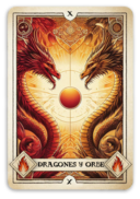 Dragones y orbe de las llamas